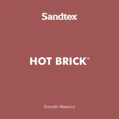 Sandtex Ultra Smooth Masonry Paint - Hot Brick - 150ml -Sandtex 12804473 2064870269630594