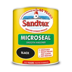Sandtex® Ultra Smooth Masonry Paint Black - 1L -Sandtex 12804807 8784870256229669