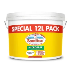 Sandtex® Ultra Smooth Masonry Paint Pure Brilliant White - 12L -Sandtex 12804843 1134870267897089