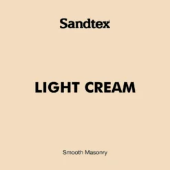 Sandtex® Ultra Smooth Masonry Paint Light Cream - 5L -Sandtex 12807399 1074871315762586