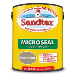 Sandtex® Ultra Smooth Masonry Paint Dark Stone - 5L -Sandtex 12808272 1804871499570705