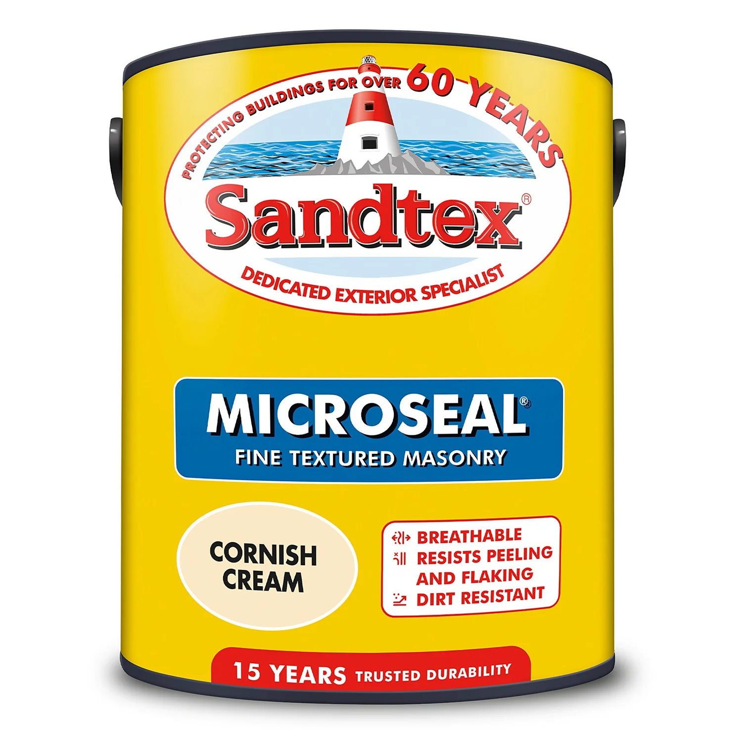 Sandtex® Textured Masonry Paint Cornish Cream - 5L Sandtex® Textured Masonry Paint Cornish Cream - 5L -Sandtex 12809504 1494871503746435