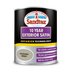 Sandtex® Exterior 10 Year Satin Paint Soothing Green - 750ml 8 Sandtex® Exterior 10 Year Satin Paint Soothing Green - 750ml -Sandtex 12809797 1824871561350401