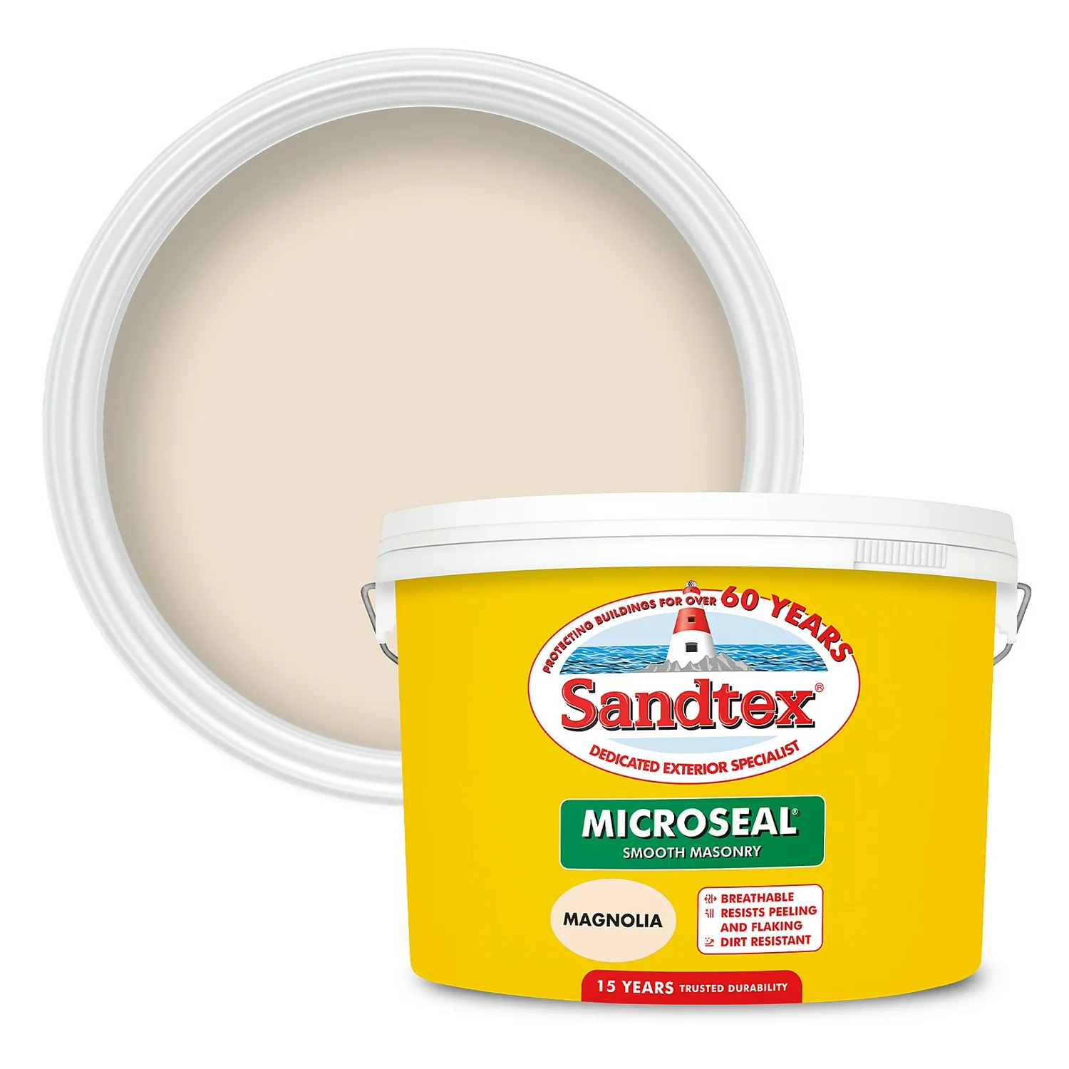 Sandtex® Ultra Smooth Masonry Paint Magnolia - 10L Sandtex® Ultra Smooth Masonry Paint Magnolia - 10L -Sandtex 12810377 1794871497958409