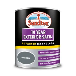 Sandtex® Exterior 10 Year Satin Paint Seclusion - 750ml -Sandtex 12811156 1634871314783725