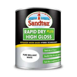Sandtex® Rapid Dry Gloss Paint Pure Brilliant White - 750ml -Sandtex 12813369 6494951367686176