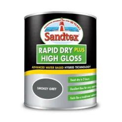 Sandtex® Rapid Dry Gloss Paint Smoky Grey - 750ml 8 Sandtex® Rapid Dry Gloss Paint Smoky Grey - 750ml -Sandtex 12813372 1904951367110458
