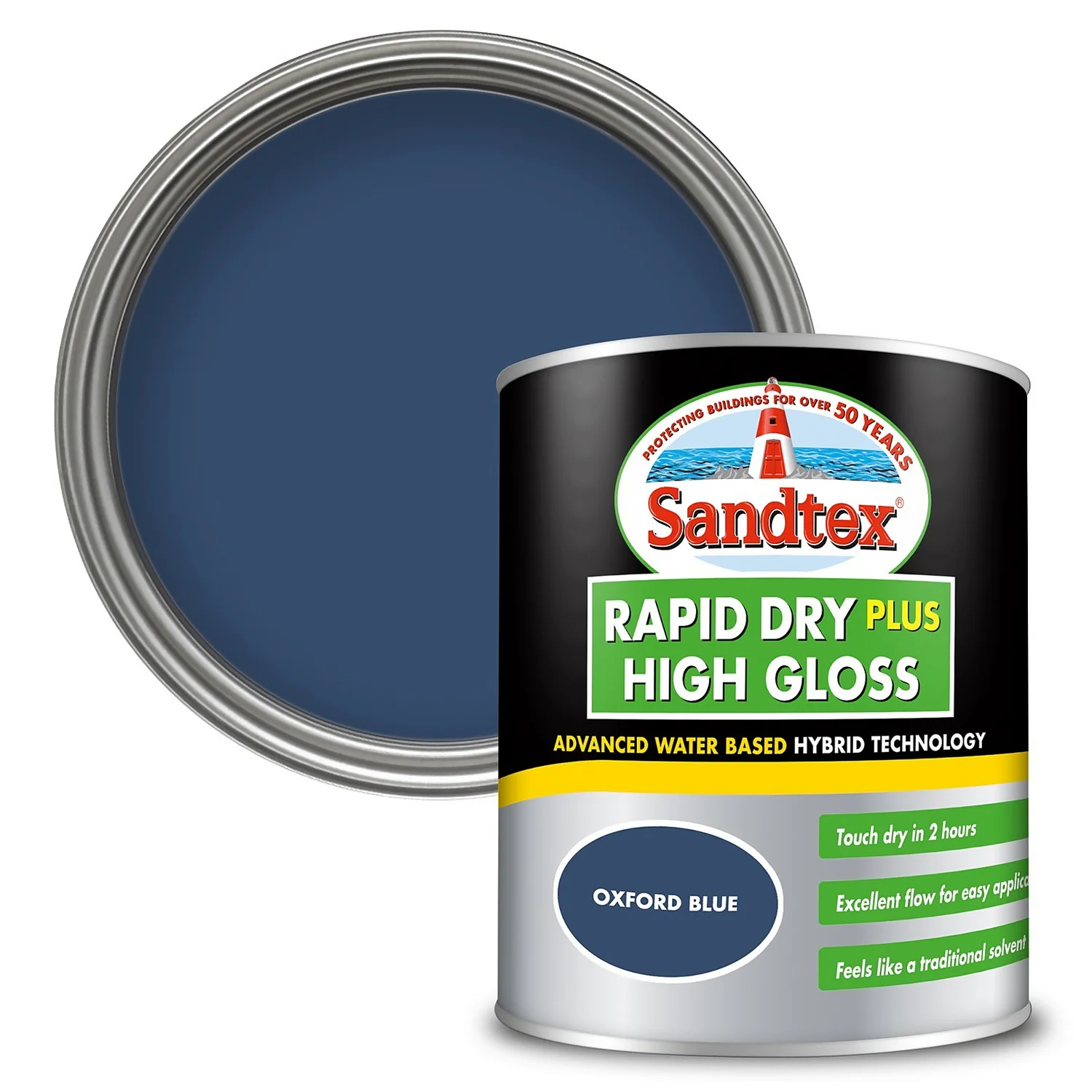 Sandtex® Rapid Dry Gloss Paint Oxford Blue - 750ml Sandtex® Rapid Dry Gloss Paint Oxford Blue - 750ml -Sandtex 12813508 1544951366531884