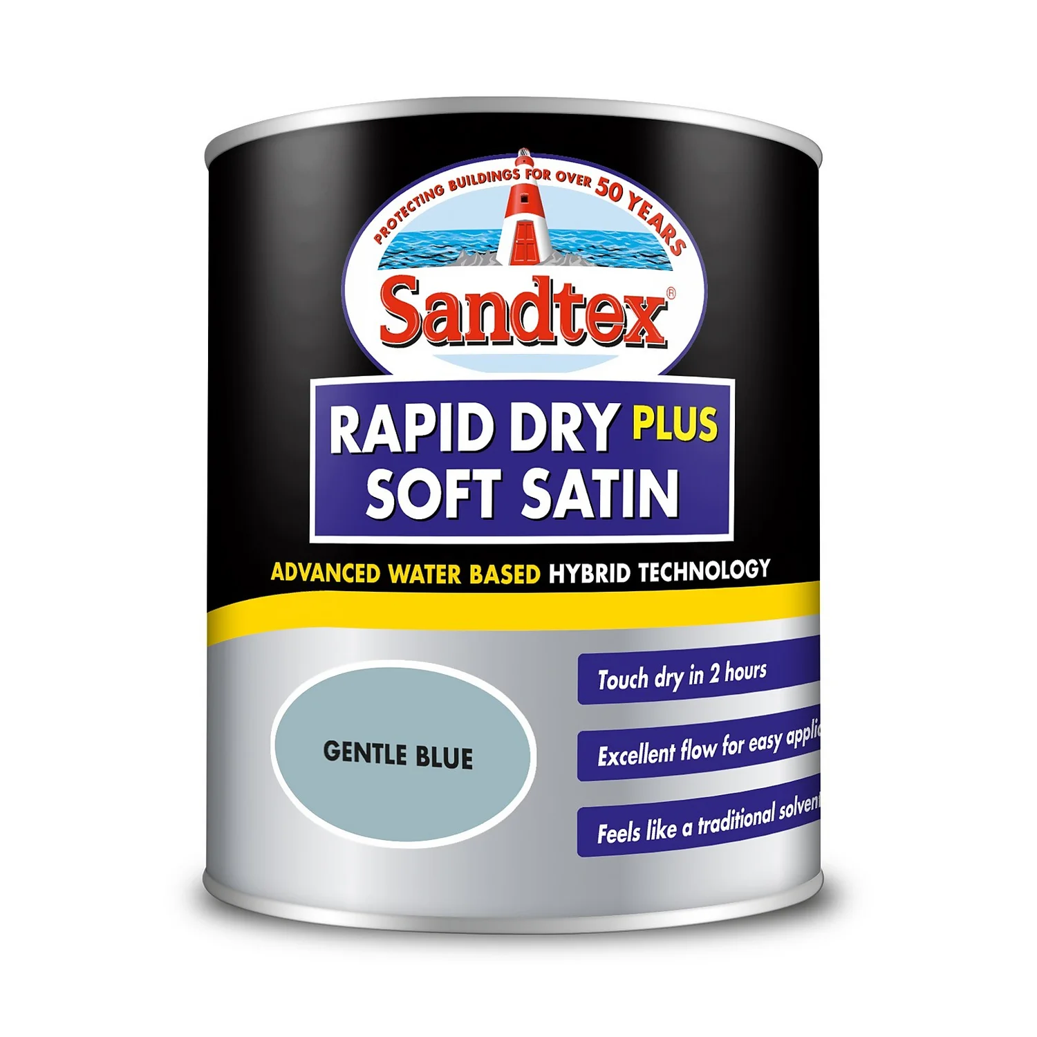 Sandtex® Rapid Dry Satin Paint Gentle Blue - 750ml Sandtex® Rapid Dry Satin Paint Gentle Blue - 750ml -Sandtex 12813513 1054951367690766