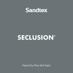 Sandtex® Rapid Dry Satin Paint Seclusion - 750ml -Sandtex 12813515 1524951367769075