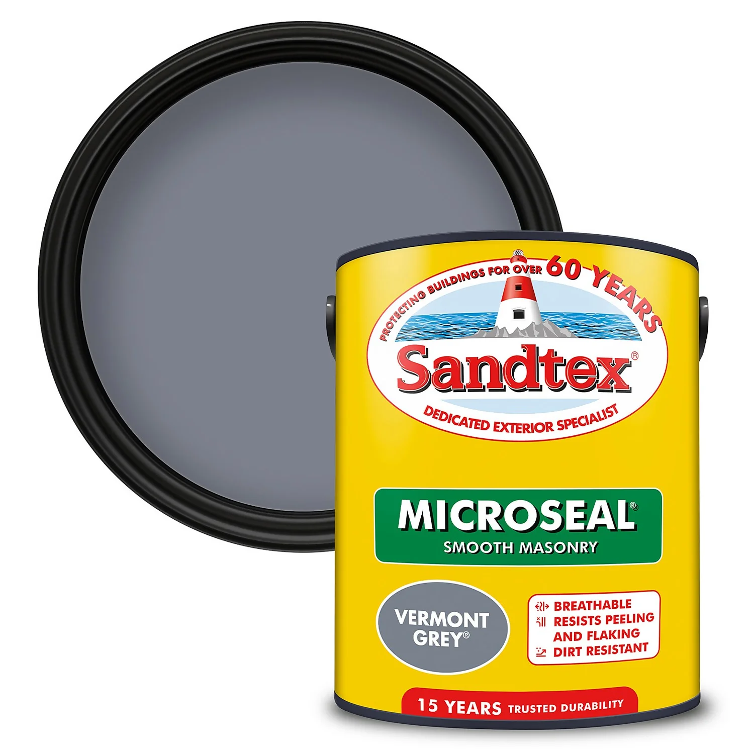 Sandtex® Ultra Smooth Masonry Paint Vermont Grey - 5L Sandtex® Ultra Smooth Masonry Paint Vermont Grey - 5L -Sandtex 12813516 4894871566788780
