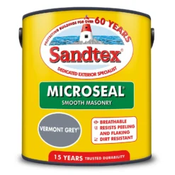 Sandtex® Ultra Smooth Masonry Paint Vermont Grey - 2.5L -Sandtex 12813518 4274871566680804