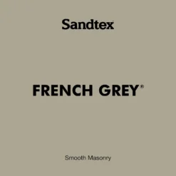Sandtex Ultra Smooth Masonry Paint - French Grey - 150ml -Sandtex 12813519 1224871812425783