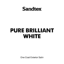Sandtex® Exterior One Coat Satin Paint Pure Brilliant White - 750ml 9 Sandtex® Exterior One Coat Satin Paint Pure Brilliant White - 750ml -Sandtex 12813670 1254871813363889
