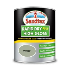 Sandtex® Rapid Dry Gloss Paint Bay Tree - 750ml -Sandtex 12815748 2004951367654043