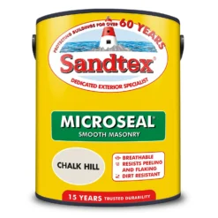 Sandtex® Ultra Smooth Masonry Paint Chalk Hill - 5L -Sandtex 12837448 1404872084595293