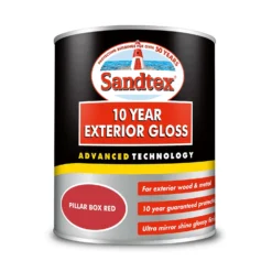 Sandtex® Exterior 10 Year Gloss Paint Pillar Box Red - 750ml -Sandtex 12838204 6504872087930939
