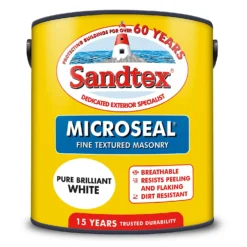 Sandtex® Textured Masonry Paint Pure Brilliant White - 2.5L 9 Sandtex® Textured Masonry Paint Pure Brilliant White - 2.5L -Sandtex 12838698 3144872085057509