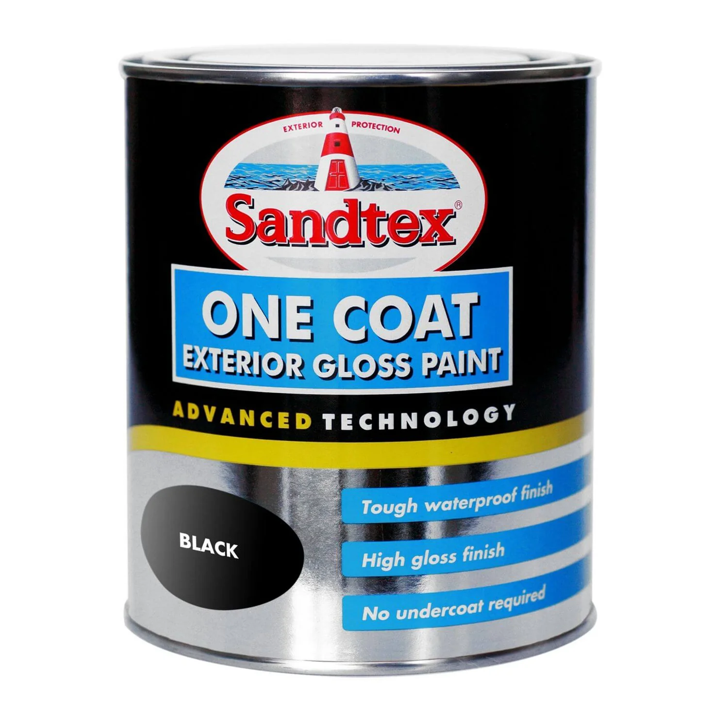 Sandtex® Exterior One Coat Gloss Paint Black - 750ml Sandtex® Exterior One Coat Gloss Paint Black - 750ml -Sandtex 12842087 1524833170018568