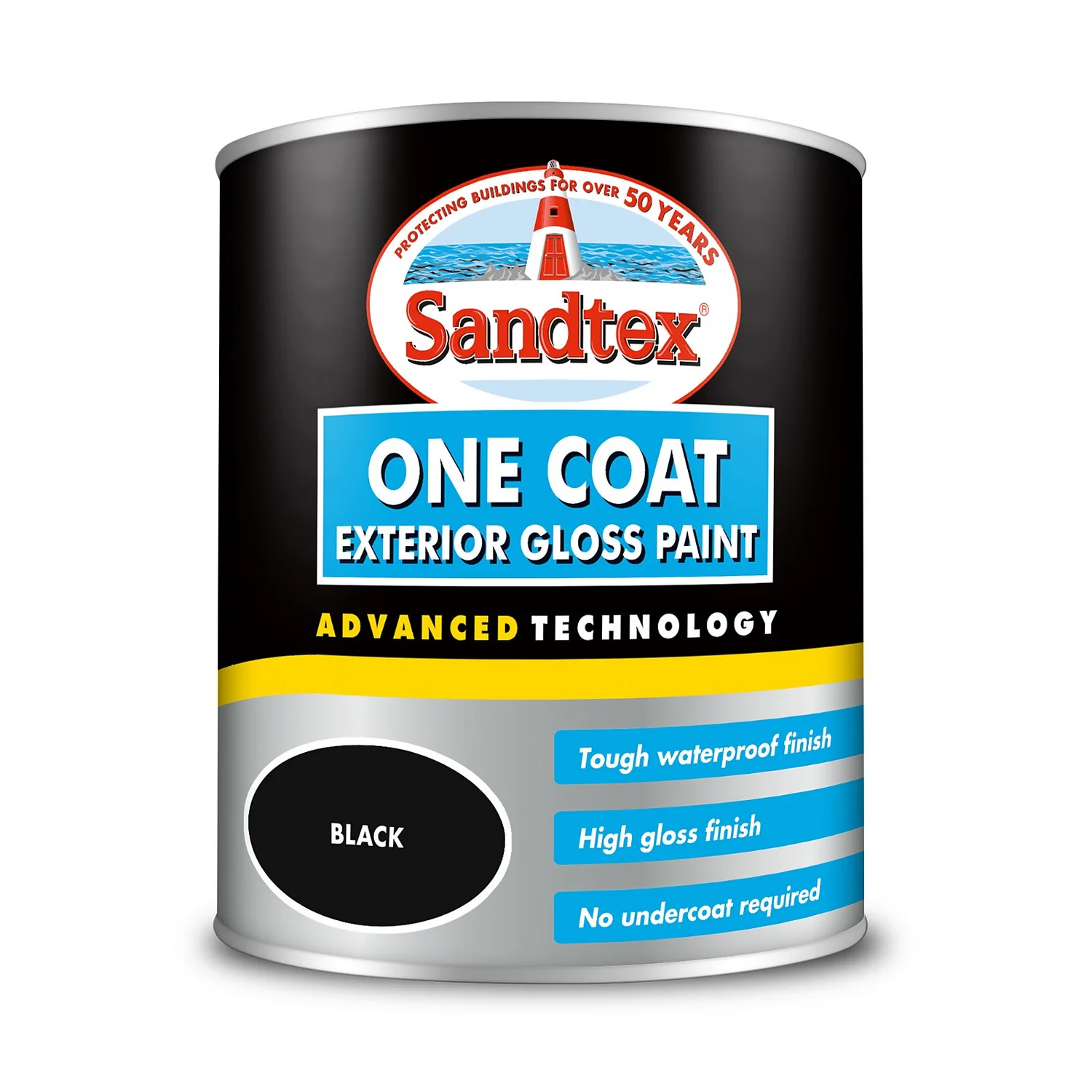 Sandtex® Exterior One Coat Gloss Paint Black - 750ml Sandtex® Exterior One Coat Gloss Paint Black - 750ml -Sandtex 12842087 6884917405308841