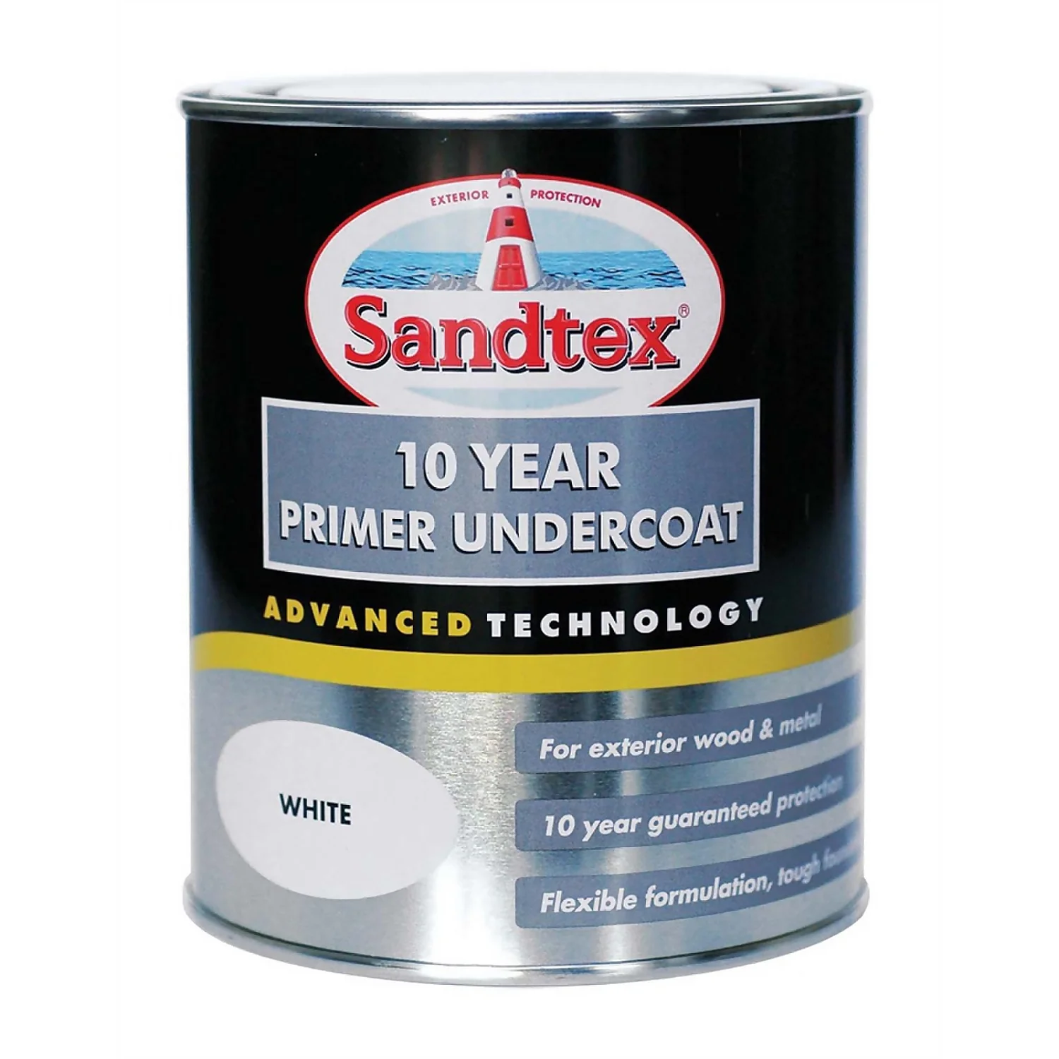 Sandtex Exterior 10 Year Primer Undercoat - Pure Brilliant White - 750ml Sandtex Exterior 10 Year Primer Undercoat - Pure Brilliant White - 750ml -Sandtex 12845276 1254847735596266