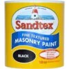 Sandtex Fine Textured Masonry Concrete Paint Black 1L -Sandtex Sandtex Fine Textured Masonry Concrete Paint Black 1L