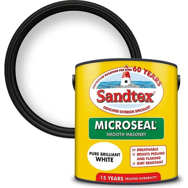 Sandtex Ultra Smooth Masonry Paint Pure White Sandtex Ultra Smooth Masonry Paint Pure White -Sandtex Sandtex Ultra Smooth Masonry Paint Pure White