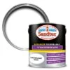 Sandtex 10 Year White Satinwood Exterior Metal & Wood Paint, 2.5L -Sandtex sandtex 10 year white satinwood exterior metal wood paint 2 5l5010131544811 02c bq