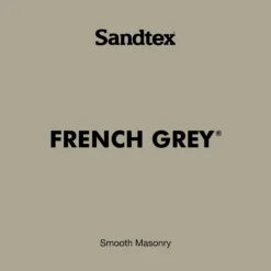 Sandtex French Grey Matt Masonry Paint, 5L Tub -Sandtex sandtex french grey matt masonry paint 5l tub5010131564291 01t bq