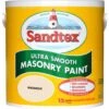 Sandtex Magnolia Smooth Masonry Paint, 2.5L -Sandtex sandtex magnolia smooth masonry paint 2 5l5010131460890 08c bq