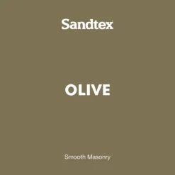 Sandtex Olive Matt Masonry Paint, 5L Tub -Sandtex sandtex olive matt masonry paint 5l tub5010131544613 01t bq