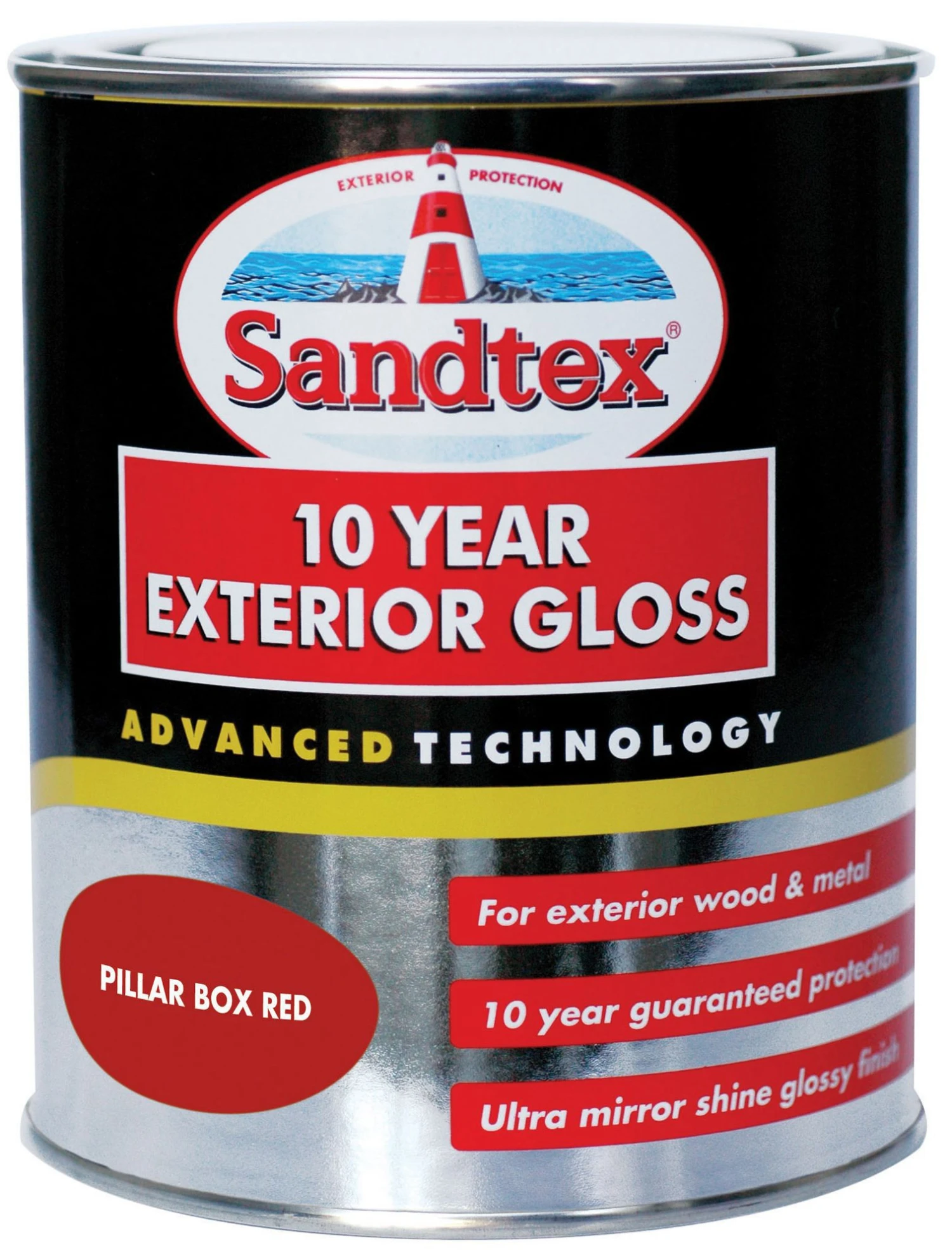 Sandtex Pillar box red Gloss Exterior Metal & wood paint, 750ml Sandtex Pillar Box Red Gloss Exterior Metal & Wood Paint, 750ml -Sandtex sandtex pillar box red gloss exterior metal wood paint 750ml5010131460432 08c bq