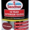Sandtex Red Gloss Exterior Metal & Wood Paint, 750ml -Sandtex sandtex red gloss exterior metal wood paint 750ml5010131460555 08c bq