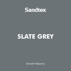 Sandtex Slate Grey Smooth Matt Masonry Paint, 10L Tub -Sandtex sandtex slate grey smooth matt masonry paint 10l tub5010131504952 02t bq