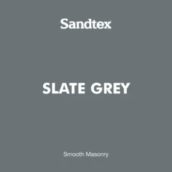 Sandtex Slate Grey Smooth Matt Masonry Paint, 5L Tub -Sandtex sandtex slate grey smooth matt masonry paint 5l tub5010131504945 01t bq