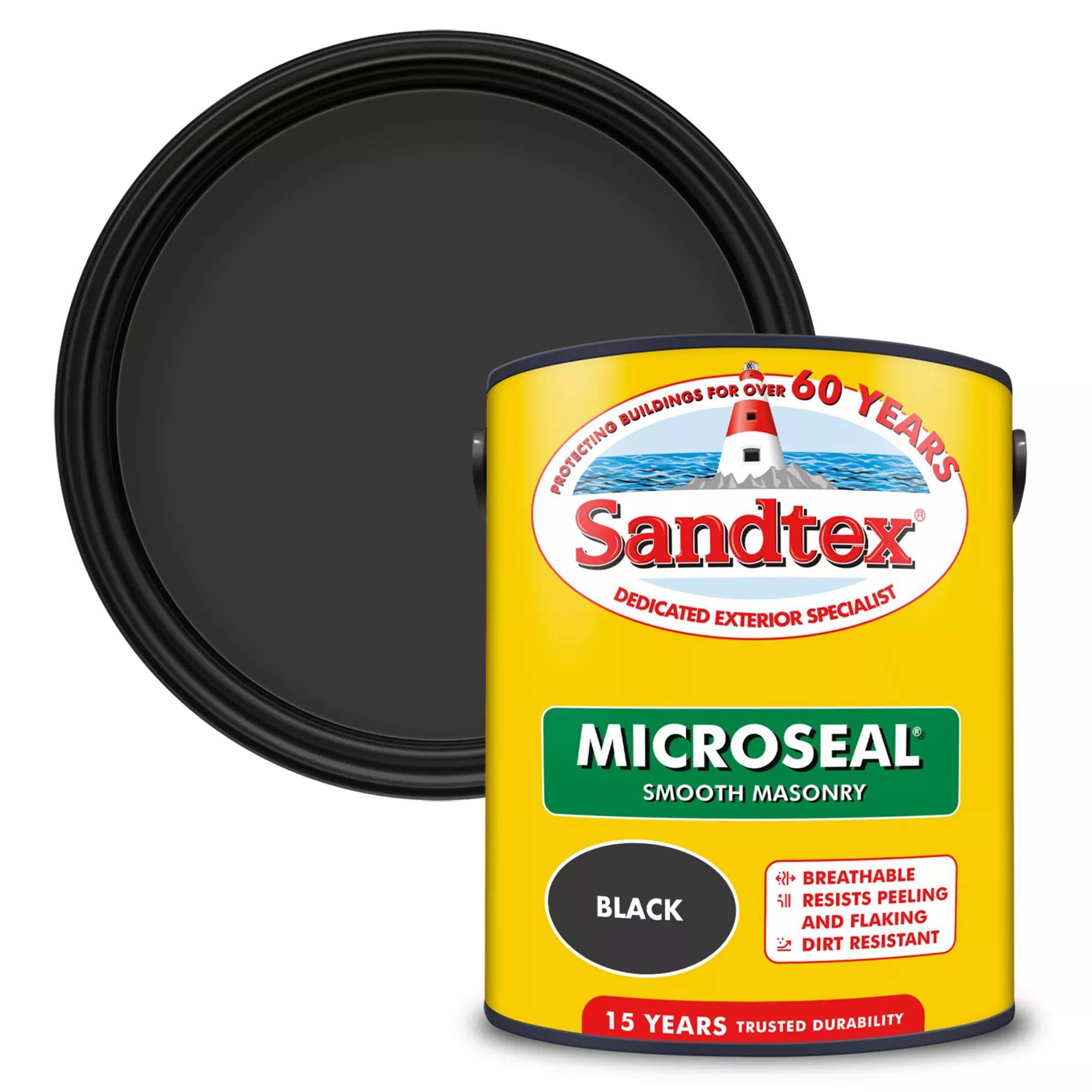 Sandtex Ultra smooth Black Masonry paint, 5L Sandtex Ultra Smooth Black Masonry Paint, 5L -Sandtex sandtex ultra smooth black masonry paint 5l5010131461231 21c bq
