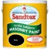 Sandtex Ultra Smooth Black Smooth Masonry Paint, 2.5L -Sandtex sandtex ultra smooth black smooth masonry paint 2 5l5010131461217 08c bq