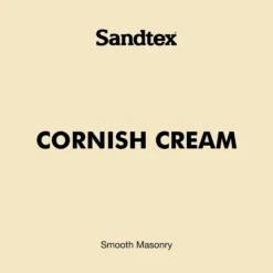Sandtex Ultra Smooth Cornish Cream Masonry Paint, 5L -Sandtex sandtex ultra smooth cornish cream masonry paint 5l5010131461170 01t bq
