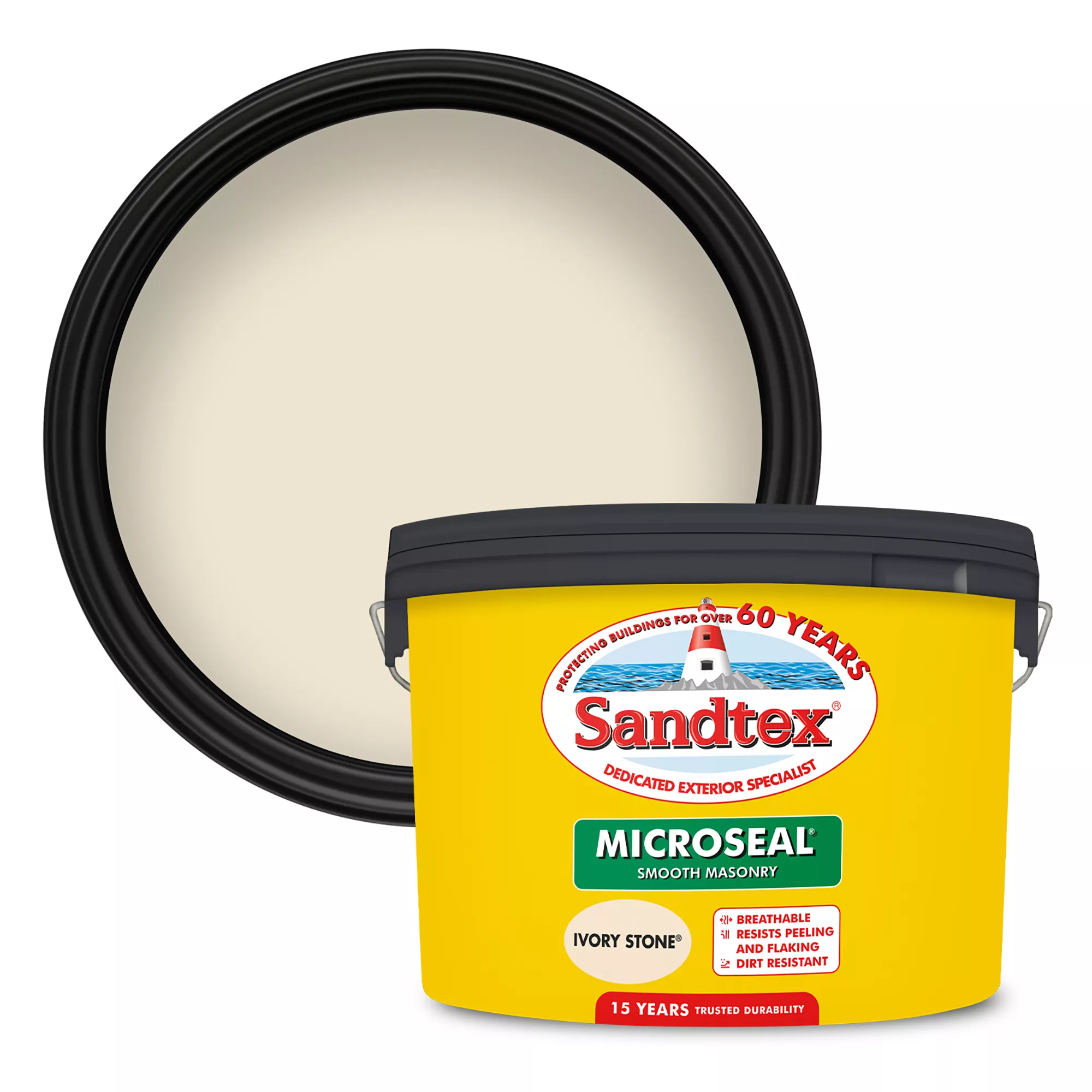 Sandtex Ultra smooth Ivory stone Masonry paint, 10L Sandtex Ultra Smooth Ivory Stone Masonry Paint, 10L -Sandtex sandtex ultra smooth ivory stone masonry paint 10l5010131488184 02c bq