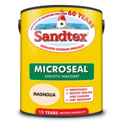 Sandtex 8 Sandtex -Sandtex sandtex ultra smooth magnolia masonry paint 5l5010131460913 02c bq