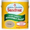 Sandtex Ultra Smooth Mid Stone Brown Smooth Masonry Paint, 2.5L -Sandtex sandtex ultra smooth mid stone brown smooth masonry paint 2 5l5010131460753 08c bq