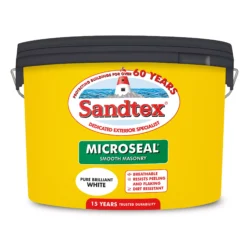 Sandtex 12 Sandtex -Sandtex sandtex ultra smooth pure brilliant white masonry paint 10l5010131461316 01c bq